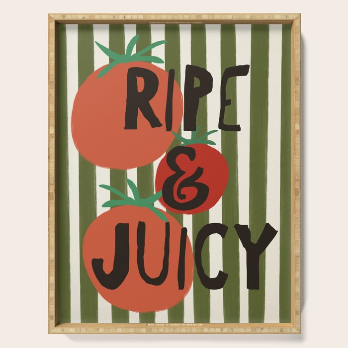 Retro Kitchen Print - Ripe and Juicy Serving Tray Gallery Image 1