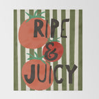 Retro Kitchen Print - Ripe and Juicy Throw Blanket Gallery Image 2