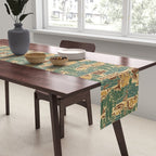 North Country Summer - spruce and gold Table Runner Gallery Image 2