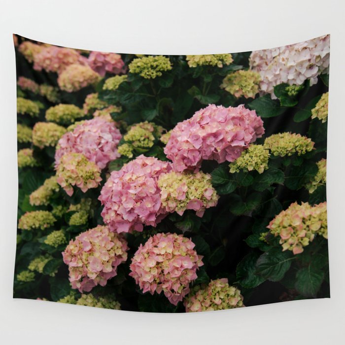 Hydrangeas Wall Tapestry Gallery Image 4