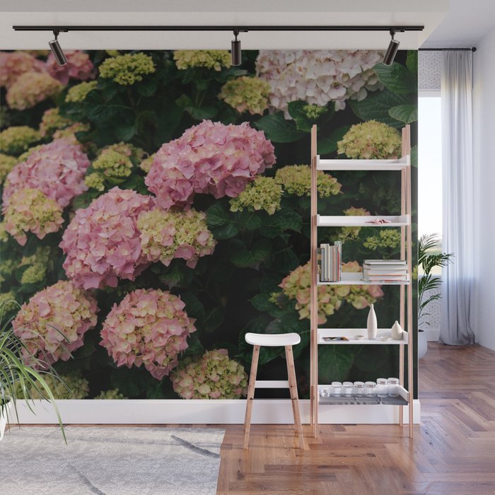 Hydrangeas Wall Mural Gallery Image 1