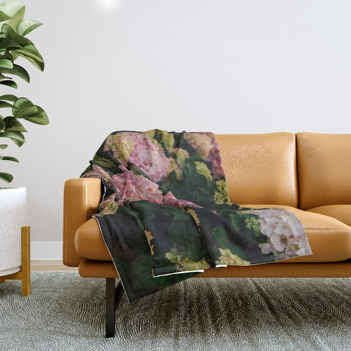 Hydrangeas Throw Blanket Gallery Image 1
