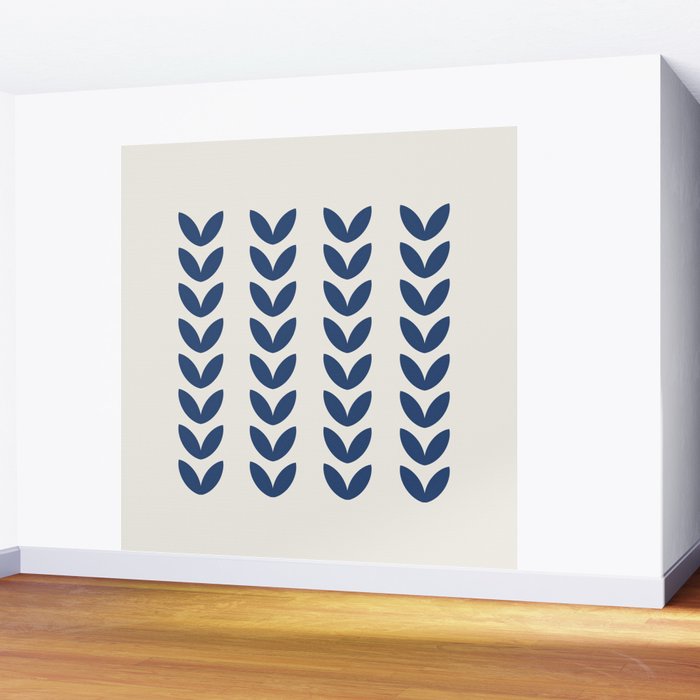 Leaf Pattern - Scandinavian Wall Mural Gallery Image 2