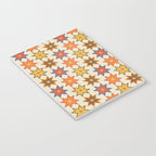 Holiday Mosaic Stars Retro-Inspired Festive Design Notebook Gallery Image 3