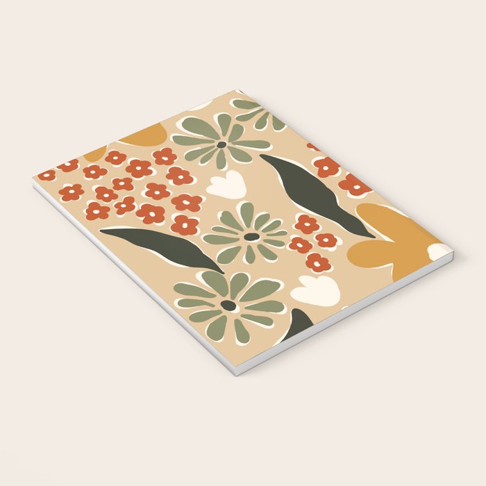 mini mia retro flower  Notebook Gallery Image 3