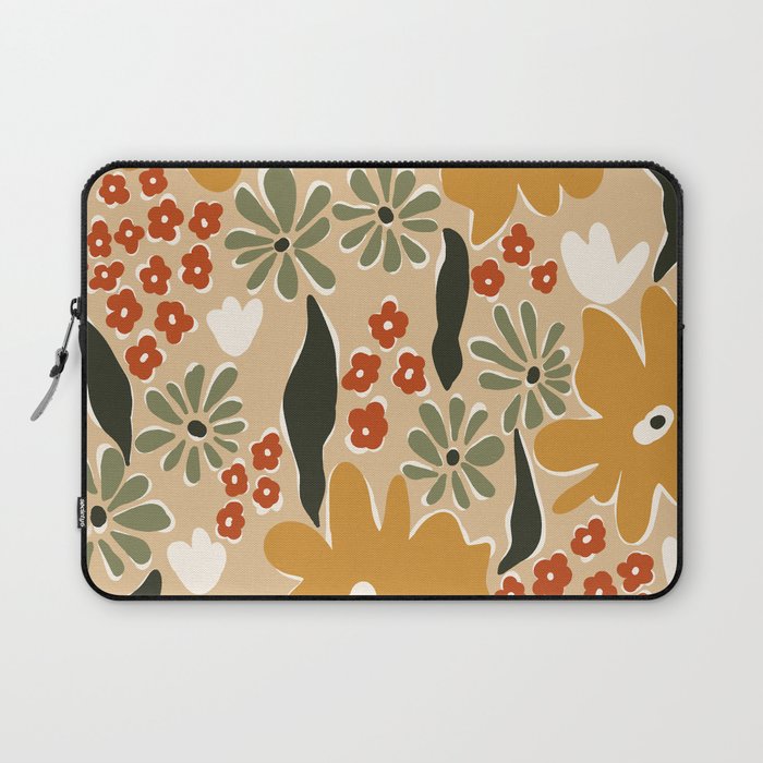 mini mia retro flower  Laptop Sleeve Gallery Image 1