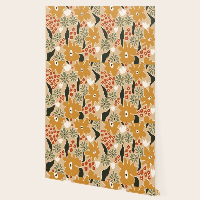 mini mia retro flower  Wallpaper Gallery Image 2
