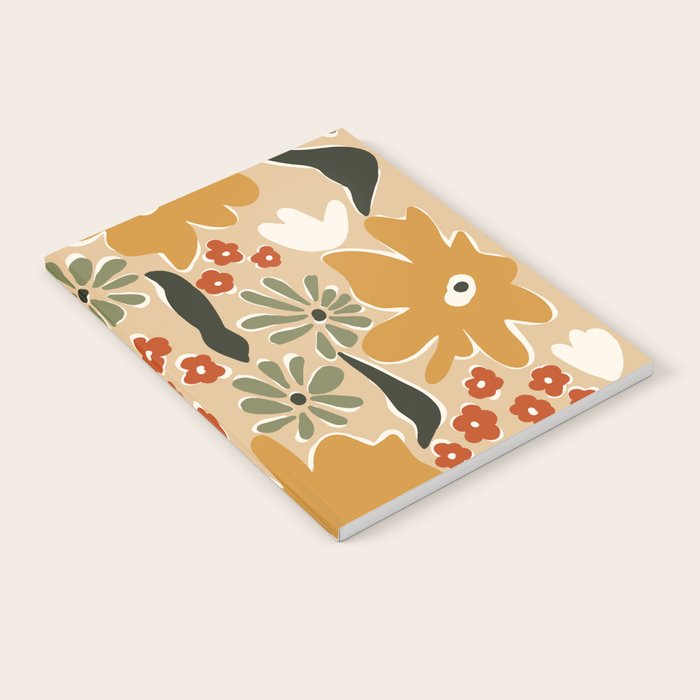 mini mia retro flower  Notebook Gallery Image 1