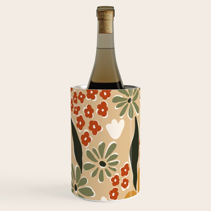 mini mia retro flower  Wine Chiller Gallery Image 2