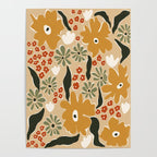 mini mia retro flower  Poster Gallery Image 4