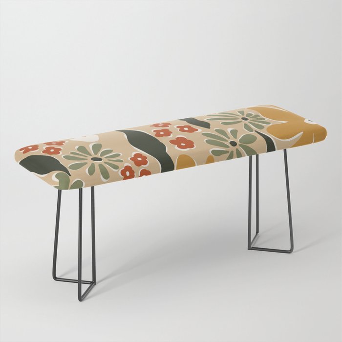 mini mia retro flower  Bench Gallery Image 1
