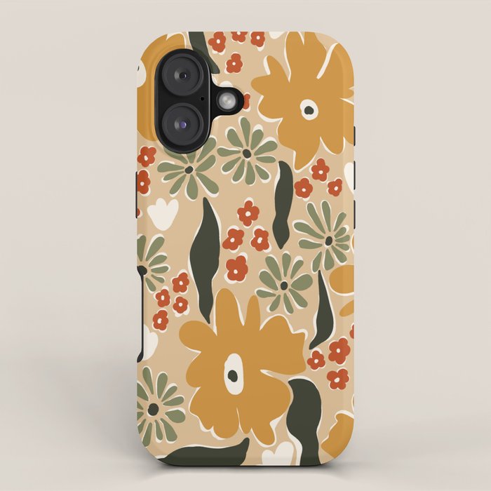 mini mia retro flower  iPhone Case Gallery Image 1