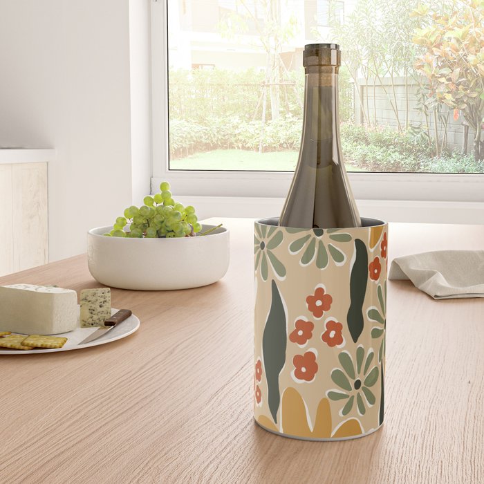 mini mia retro flower  Wine Chiller Gallery Image 4