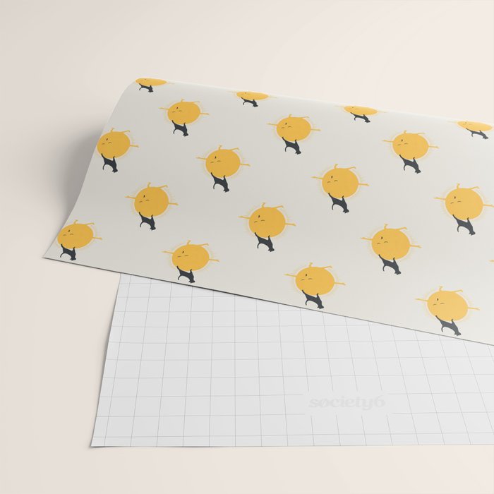 Good Meowâing 9 yoga warrior II Wrapping Paper Gallery Image 2