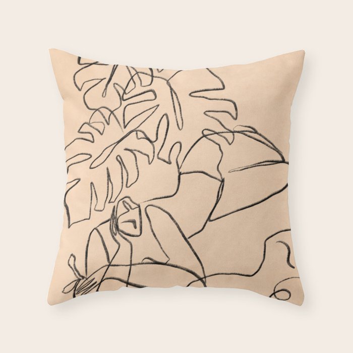 Summer Lines Throw Pillow Gallery Image 1