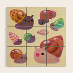 Land snail Wood Wall Art Gallery Image 1