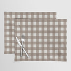 Gingham Cloth / Mocha Checks Placemat Gallery Image 1