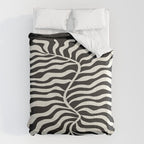 Onyx Ferns: Black & White Matisse Edition Comforter Gallery Image 6