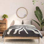 Onyx Ferns: Black & White Matisse Edition Comforter Gallery Image 3