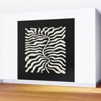 Onyx Ferns: Black & White Matisse Edition Wall Mural Gallery Image 2