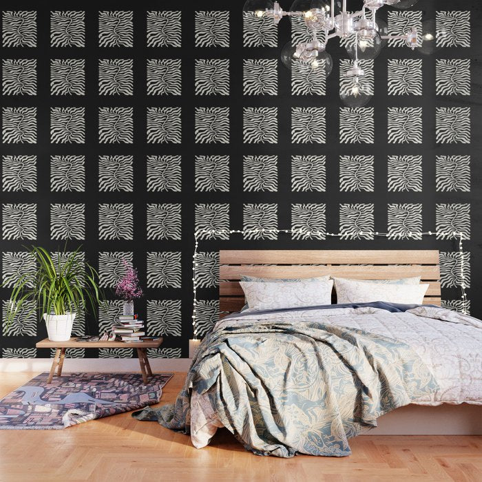 Onyx Ferns: Black & White Matisse Edition Wallpaper Gallery Image 3