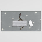 Slither - Gray Desk Mat Gallery Image 1