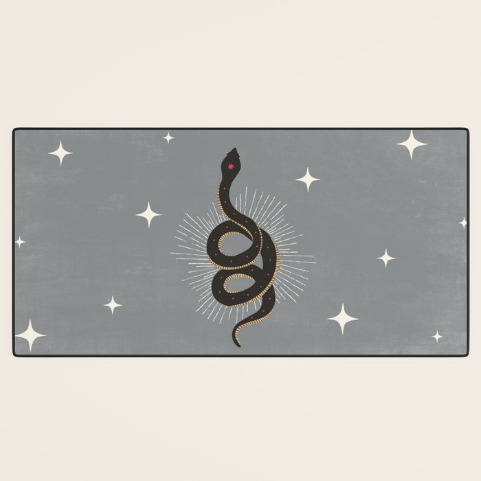 Slither - Gray Desk Mat Gallery Image 3