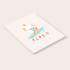 Surfer aloha poster Notebook Gallery Image 2
