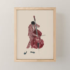 Double Bass Player Mini Art Print Gallery Image 1