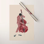 Double Bass Player Wrapping Paper Gallery Image 1