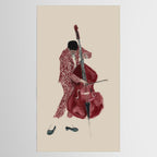 Double Bass Player Tablecloth Gallery Image 2
