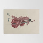 Double Bass Player Rug Gallery Image 2