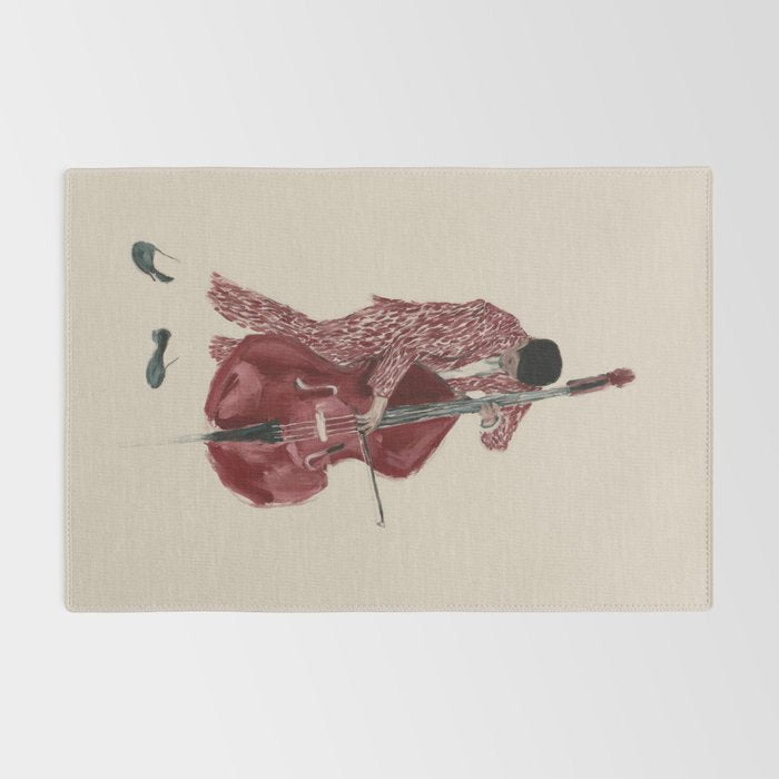 Double Bass Player Rug Gallery Image 2