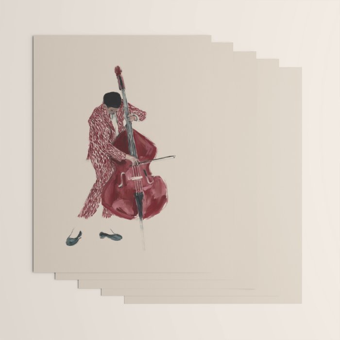 Double Bass Player Wrapping Paper Gallery Image 3