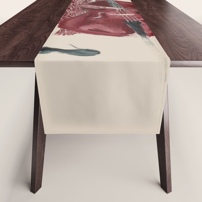 Double Bass Player Table Runner Gallery Image 1