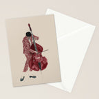 Double Bass Player Stationery Card Gallery Image 2