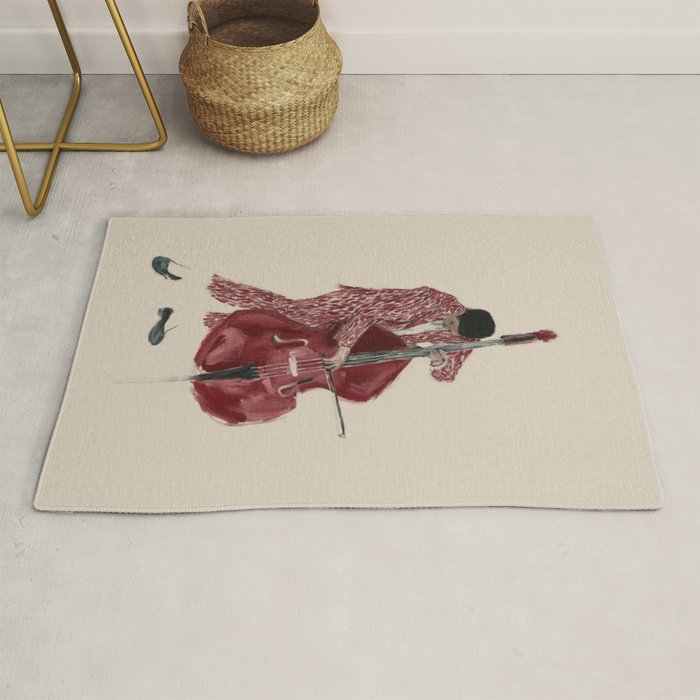 Double Bass Player Rug Gallery Image 1