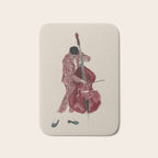 Double Bass Player Bath Mat Gallery Image 1