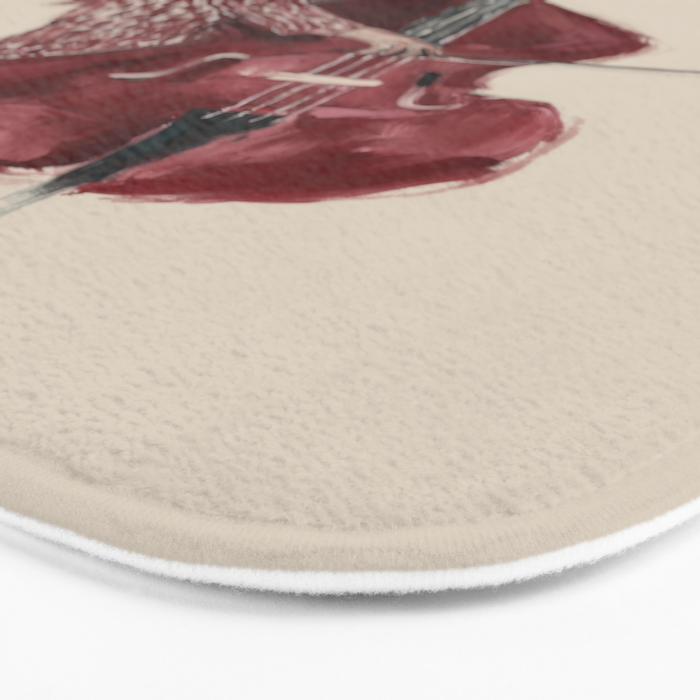 Double Bass Player Bath Mat Gallery Image 3