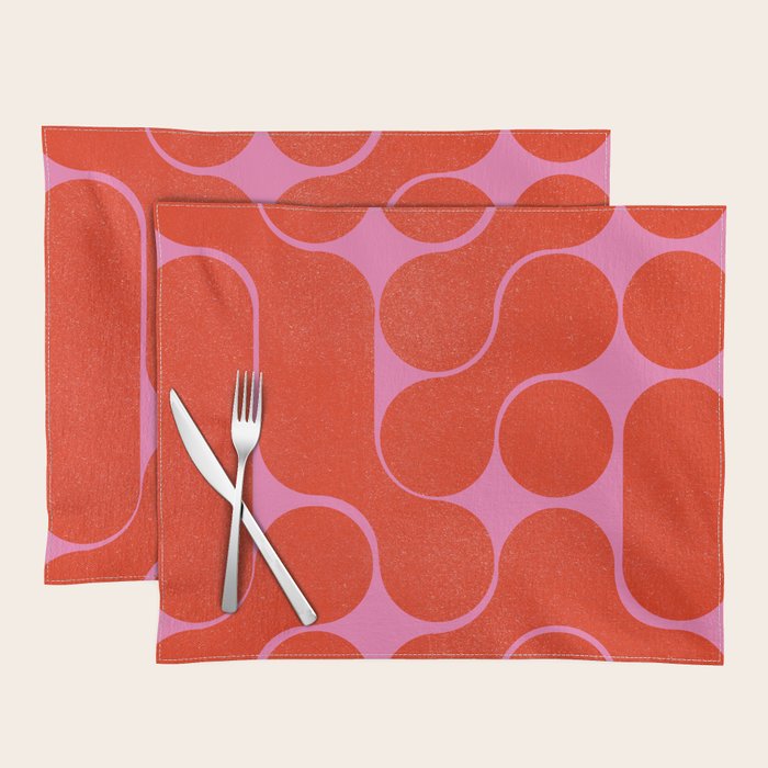 Abstract mid-century shapes no 6 Placemat Gallery Image 1