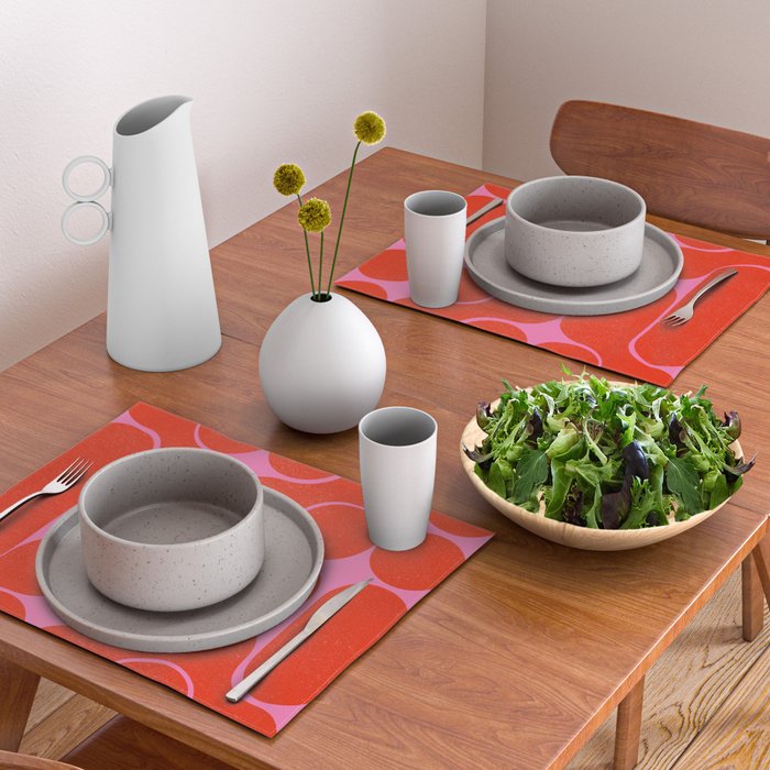 Abstract mid-century shapes no 6 Placemat Gallery Image 2