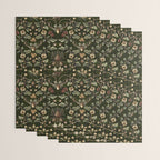 William Morris Woodland Nostalgia Emerald Green Wrapping Paper Gallery Image 3