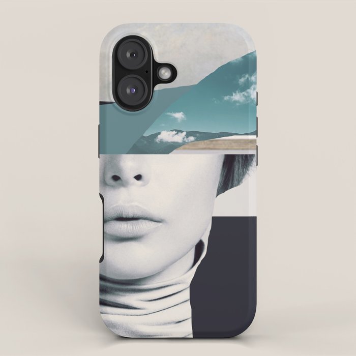 woman portrait /collage 3 iPhone Case Gallery Image 1