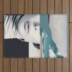 woman portrait /collage 3 Outdoor Rug Gallery Image 1
