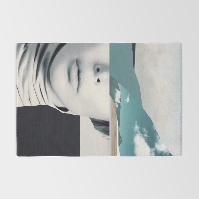 woman portrait /collage 3 Rug Gallery Image 2
