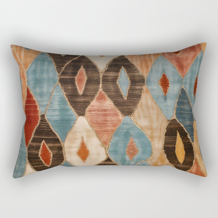 Rustic Shabby Moroccan Weave Rectangular Pillow Gallery Image 1