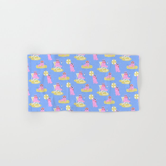 Pink Summer Cat  Bath Towel Gallery Image 1