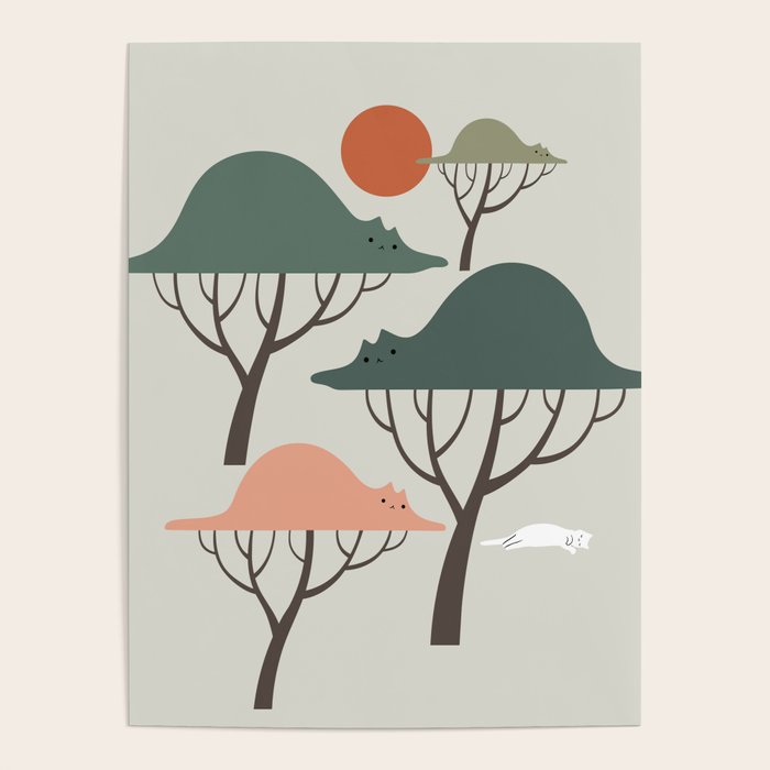 Cat Landscape 128 Poster Gallery Image 4