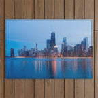 Chicago Lakefront Blue Hour Outdoor Rug Gallery Image 1