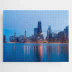 Chicago Lakefront Blue Hour Jigsaw Puzzle Gallery Image 1